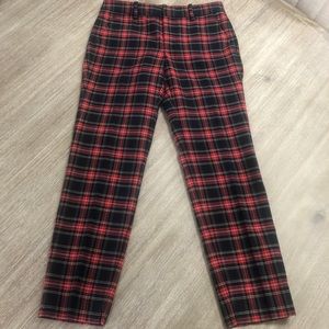 Zara plaid tailored pants